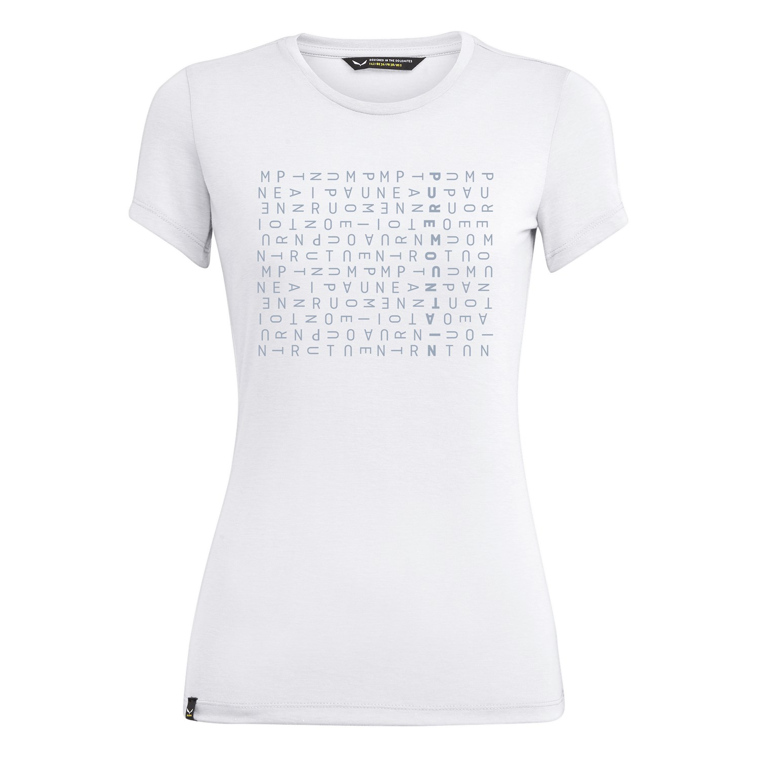 T-Shirts Salewa Crosswords Dri-Release® Mulher Branco 186VKJMXH